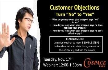 Customer Objections - Convert NO to YES in Your Sales!