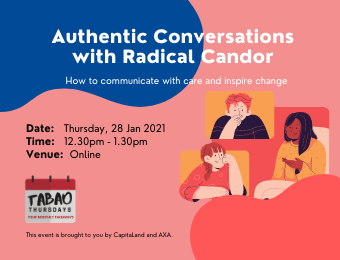 Tabao Thursday Jan Series: Authentic Conversations with Radical Candor
