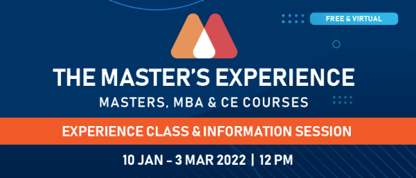 Brown Bag Virtual Series - The Master's Experience