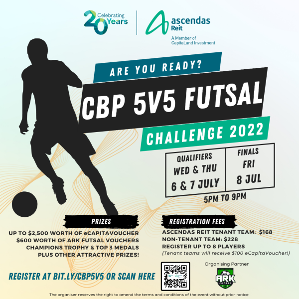 Ascendas Reit CBP 5v5 Futsal Challenge 2022